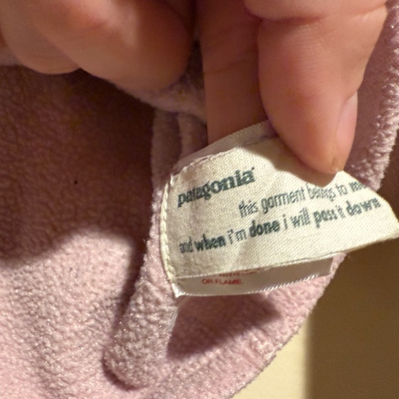 Patagonia Baby Synchilla Cardigan Zipper Front Fleece Coat Jacket Size 18 months - Picture 6 of 6